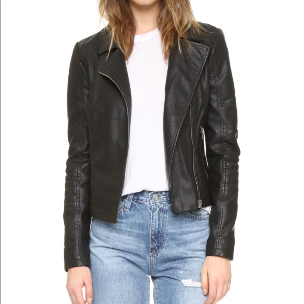 Cupcakes and Cashmere Faux Leather Jacket